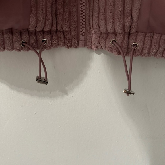 Koolaburra by UGG Short Corduroy Puffer Gorpcore Coat Large Pink Dusty Rose - Picture 7 of 8